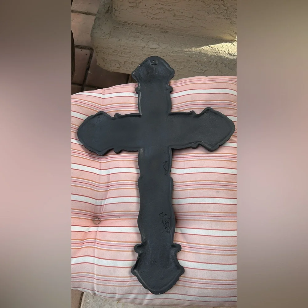 Gothic Gold Large Cast Iron Cross